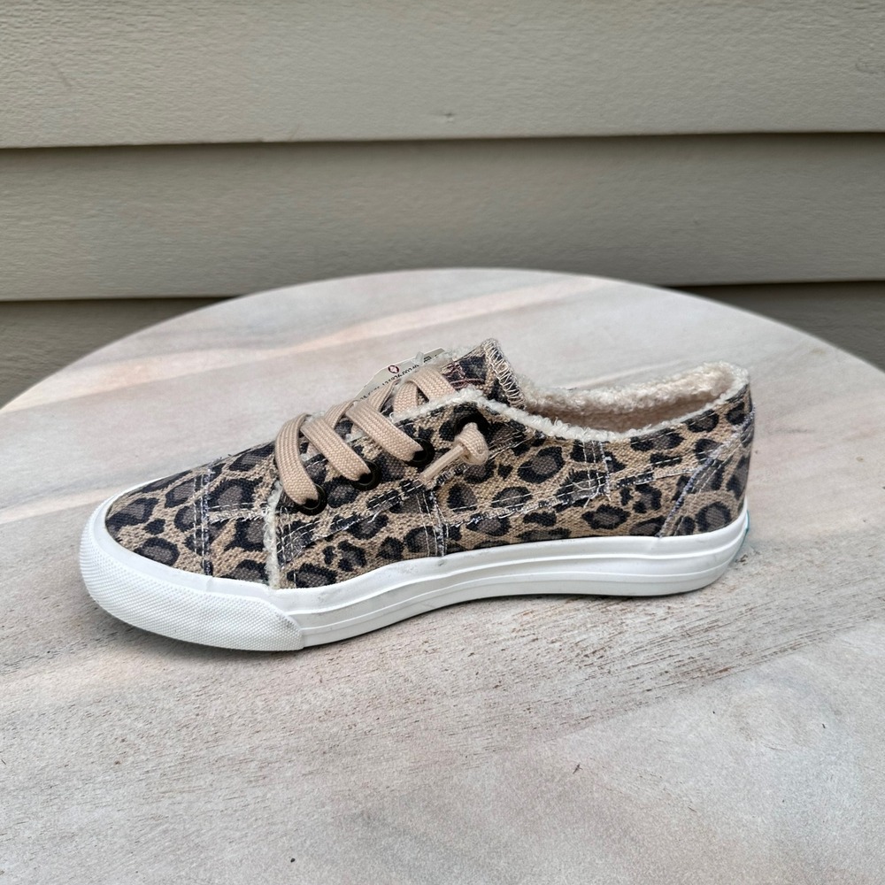 Blowfish Malibu Womens Leopard Print Faux Fur Lined Slip On Sneakers 8.5 ZS001 - Picture 9 of 12